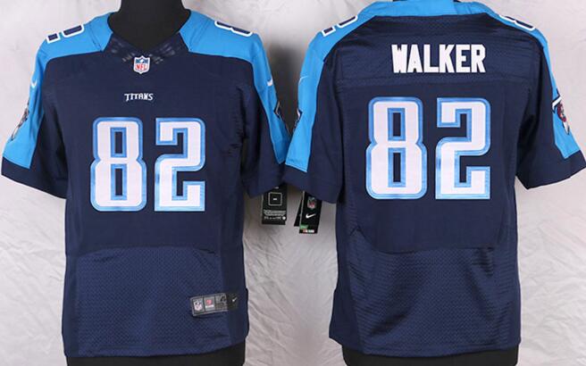 Nike Tennessee Titans 82 Delanie Walker Blue elite Jerseys