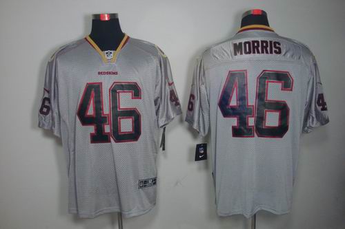 Nike Washington Redskins 46 Alfred Morris Elite Grey NFL Lights Out Jerseys