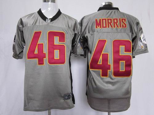 Nike Washington Redskins 46 Alfred Morris Elite NFL Grey Shadow Jerseys