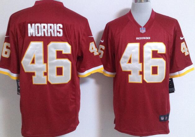 Nike Washington Redskins 46 Alfred Morris Game Red NFL Jerseys