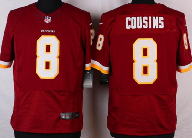 Nike Washington Redskins 8 Kirk Cousins red elite nfl Jerseys