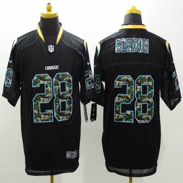 Nike san diego chargers 28 Melvin Gordon camo Black fashion Elite nfl Jerseys