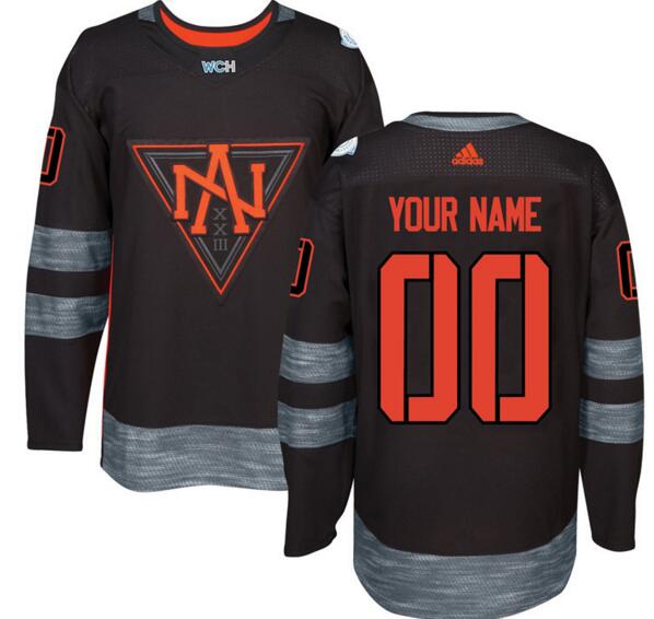 North American Customized Black Third Authentic Man NHL Jersey Custom any name number