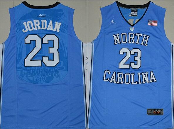 North Carolina Tar Heels Michael Jordan 23 College Basketball Jersey - Carolina Blue