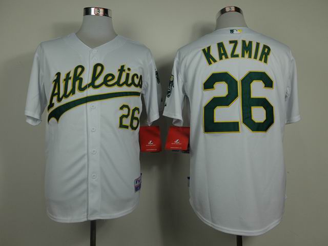 Oakland Athletics 26 Scott Kazmir white mlb jerseys