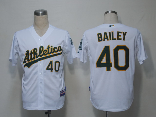 Oakland Athletics 40 Bailey White men MLB Jerseys
