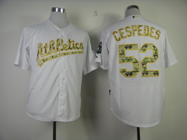 Oakland Athletics 52 Cespedes Authentic white Jersey