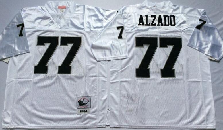 Oakland Raiders 77 Lyle Alzado men Throwback white nfl football Jersey