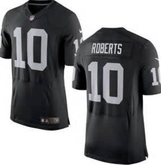 Oakland Raiders Nike black Historic Logo Custom Elite Jersey for Men women youth kids