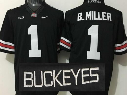 Ohio State Buckeyes 1 Braxton Miller black men College ncaa Football Jersey