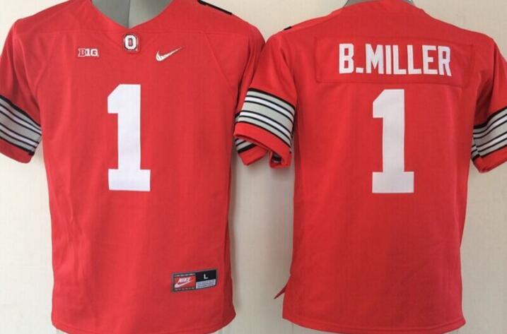 Ohio State Buckeyes 1 Braxton Miller red men College ncaa Football Jerseys