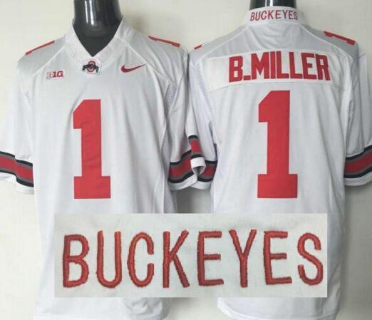 Ohio State Buckeyes 1 Braxton Miller white men College ncaa Football Jersey
