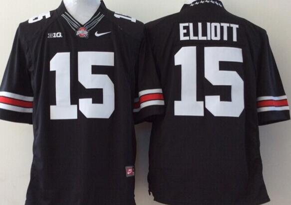 Ohio State Buckeyes 15 Ezekiel Elliott black men College ncaa Football limited Jerseys