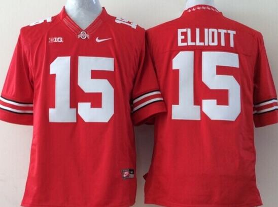 Ohio State Buckeyes 15 Ezekiel Elliott red men College ncaa Football limited Jerseys