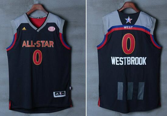 Oklahoma City Thunder 0 Russell Westbrook 2017 NBA All Star Jersey