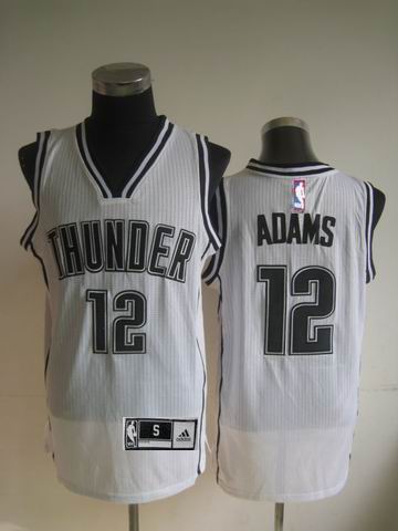 Oklahoma City Thunder 12 Steven Adams White Adidas men nba basketball jerseys