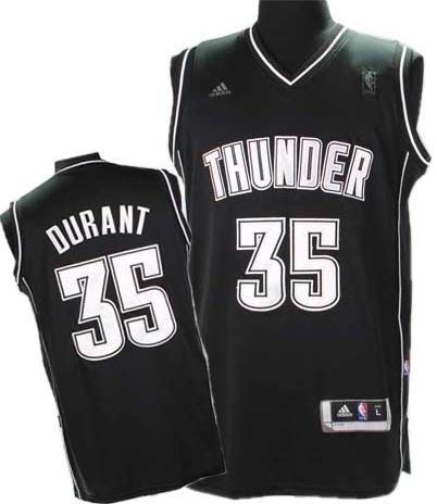 Oklahoma City Thunder 35 Kevin Durant black Adidas men nba basketball jersey