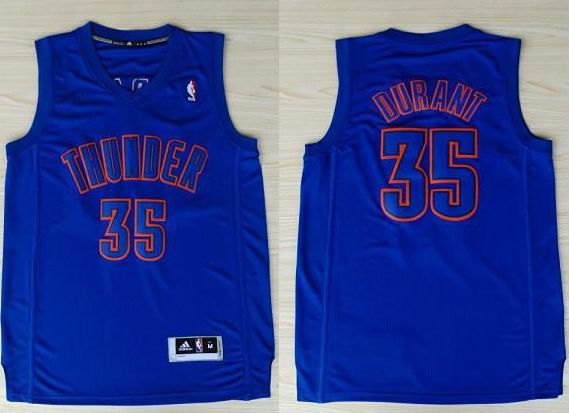 Oklahoma City Thunder 35 Kevin Durant blue Adidas men nba basketball jerseys
