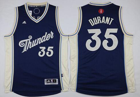 Oklahoma City Thunder 35 Kevin Durant nba basketball 2016 Christmas Edition Jersey