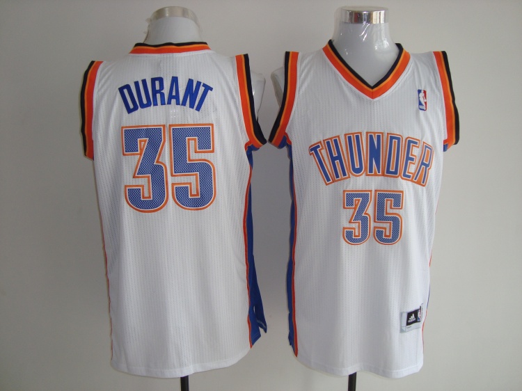 Oklahoma City Thunder 35 Kevin Durant white Adidas men nba basketball jersey (2)