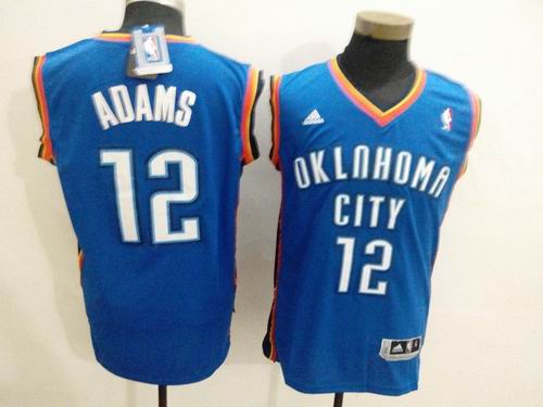 Oklahoma City Thunder ADAMS 12 Blue Adidas men nba basketball jerseys