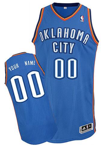 Oklahoma City Thunder Custom blue Road Jersey for sale