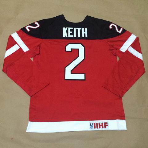 Olympic CA. 2 Duncan Keith red 100th Anniversary Stitched men nhl hockey jerseys