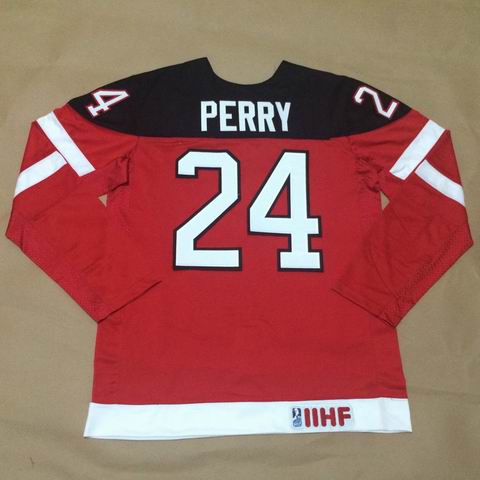 Olympic CA. 24 Corey Perry 100th Anniversary Stitched red men nhl hockey jerseys