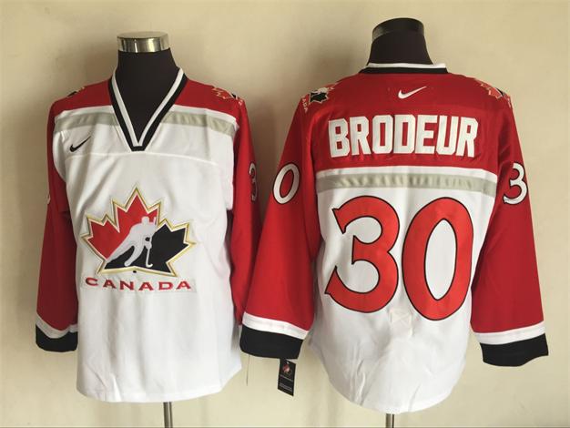 Olympic Version 30 Martin Brodeur White men ice hockey nhl jerseys