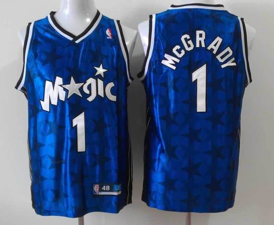Orlando Magic 1 Tracy Mcgrady blue NBA Jerseys