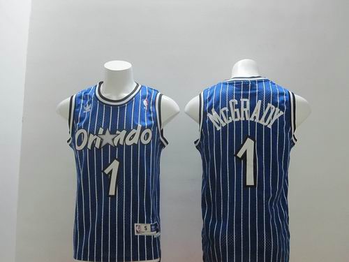 Orlando Magic 1 Tracy Mcgrady blue stripe men basketball NBA Jerseys