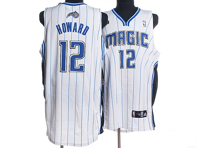 Orlando Magic 12 Dwight Howard white adidas men nba basketball jerseys