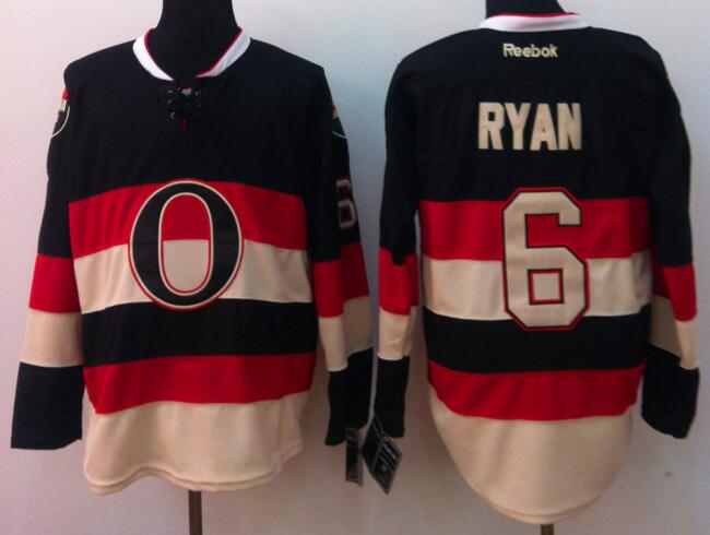 Ottawa Senators  Bobby Ryan 6 Women Authentic Black men nhl ice hockey  jerseys