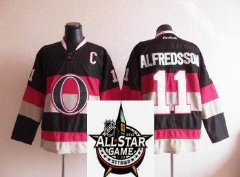 Ottawa Senators 11 Daniel Alfredsson Black NHL jerseys