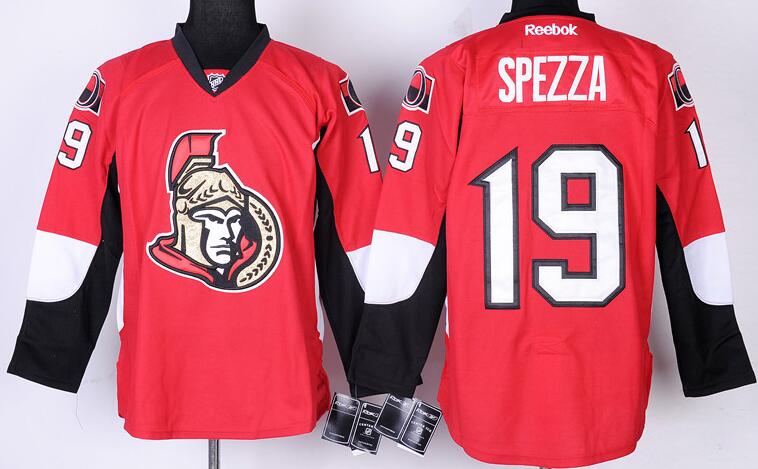 Ottawa Senators 19 Jason Spezza Red men nhl ice hockey  jerseys