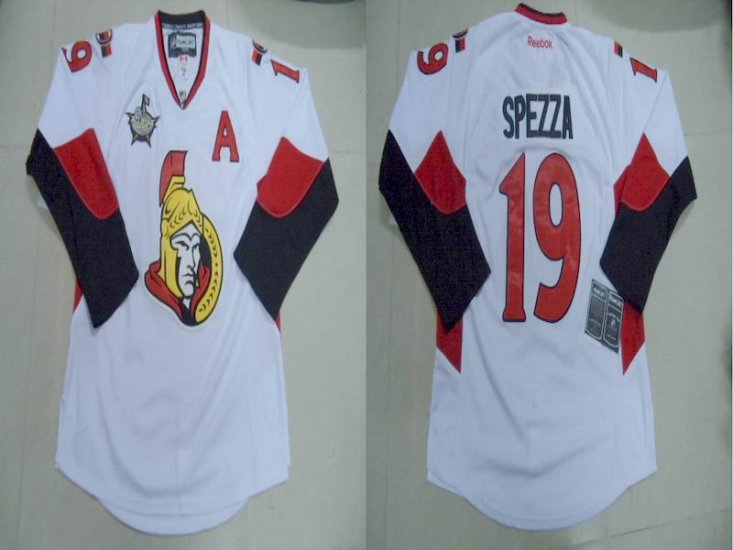 Ottawa Senators 19 Jason Spezza White men nhl ice hockey  jerseys