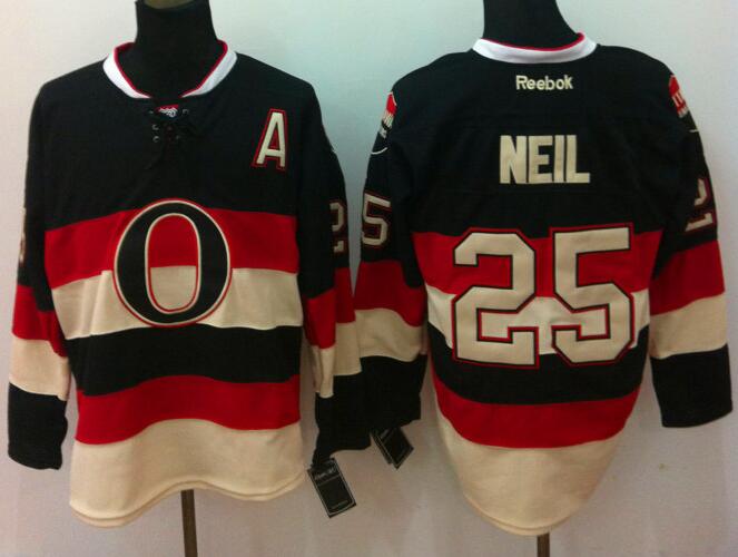 Ottawa Senators 25 Chris Neil Black men nhl ice hockey  jerseys