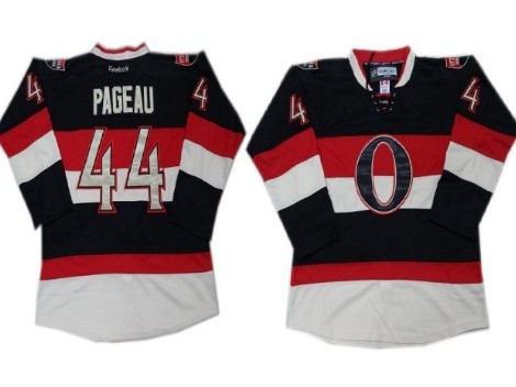 Ottawa Senators 44 Jean-Gabriel Pageau Black Third men nhl ice hockey  jerseys