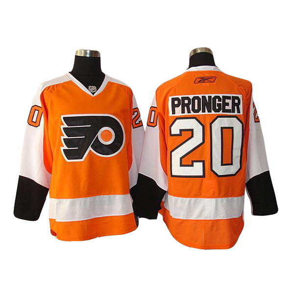 Philadelphia Flyers 20 PRONGER Orange men nhl ice hockey  jersey