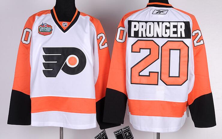 Philadelphia Flyers 20 PRONGER white men nhl ice hockey  jerseys