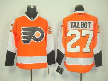 Philadelphia Flyers 27 TALBOT orange men nhl ice hockey  jerseys