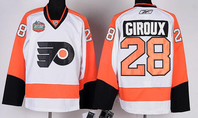 Philadelphia Flyers 28 GIROUX White men nhl ice hockey  jerseys