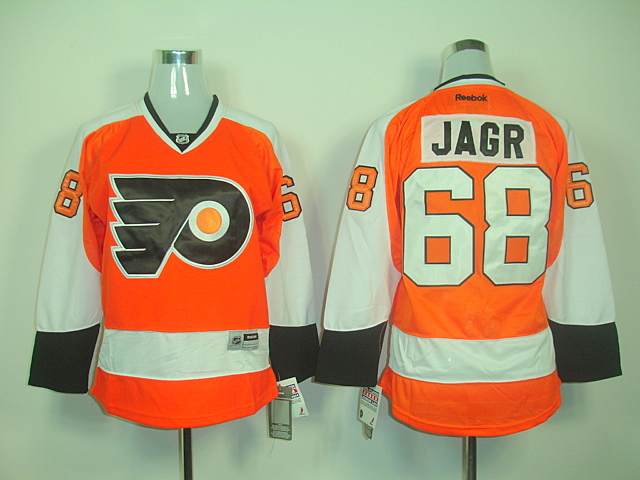 Philadelphia Flyers Jaromir Jagr 68 Orange women jerseys
