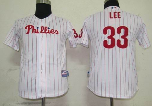 Philadephia Phillis 33 Lee White Kid MLB Jerseys