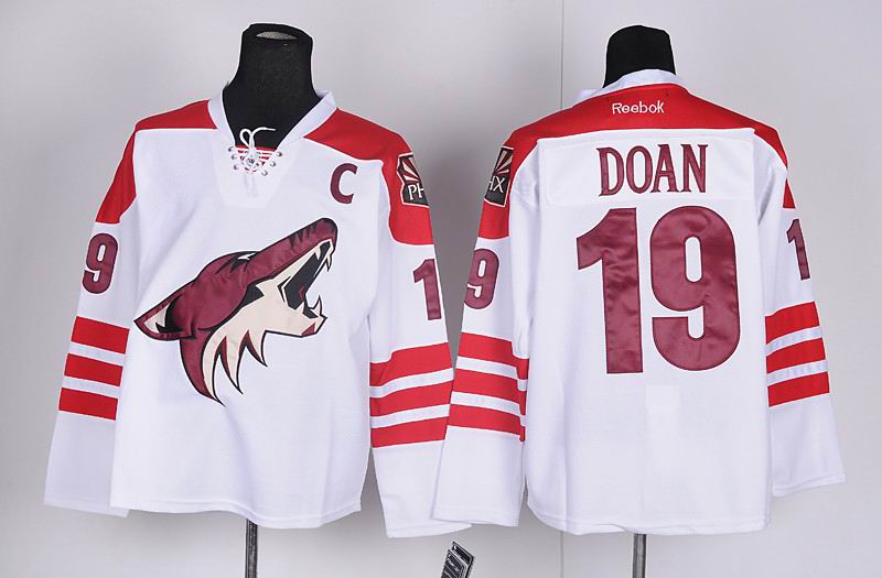 Phoenix  Coyotes Shane  Doan  19 Whitemen  nhl ice  hockey  jersey