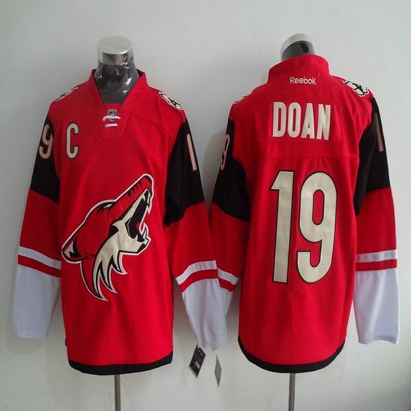 Phoenix Coyotes Shane Doan 19 red men nhl ice hockey  jerseys