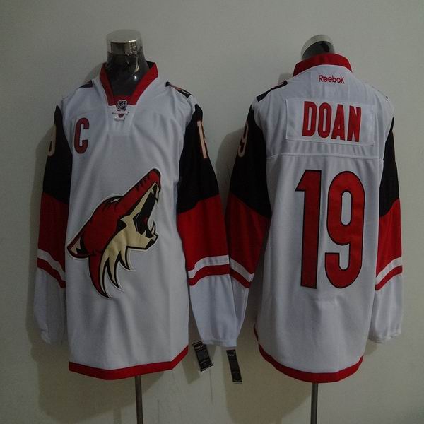 Phoenix Coyotes Shane Doan 19 white men nhl ice hockey  jerseys