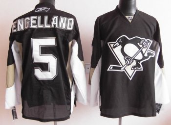 Pittsburgh Penguins 5 ENGELLAND black men nhl ice hockey  jerseys