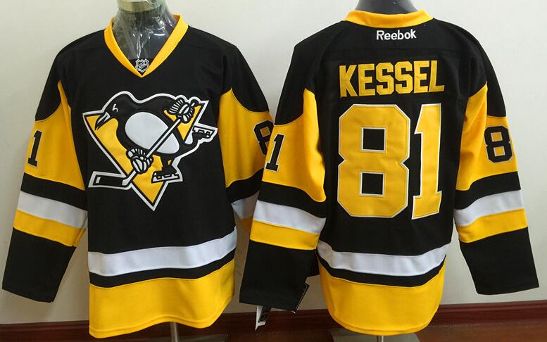 Pittsburgh Penguins 81 Phil Kessel Black nhl ice hockey men jersey