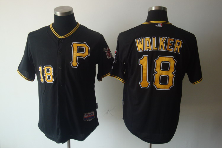 Pittsburgh Pirates 18 Neil Walker black throwback mlb jersey